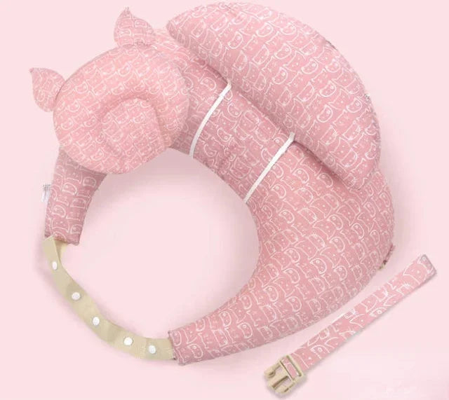 Coussin d’allaitement en U – Douceur du coton et soutien des bras