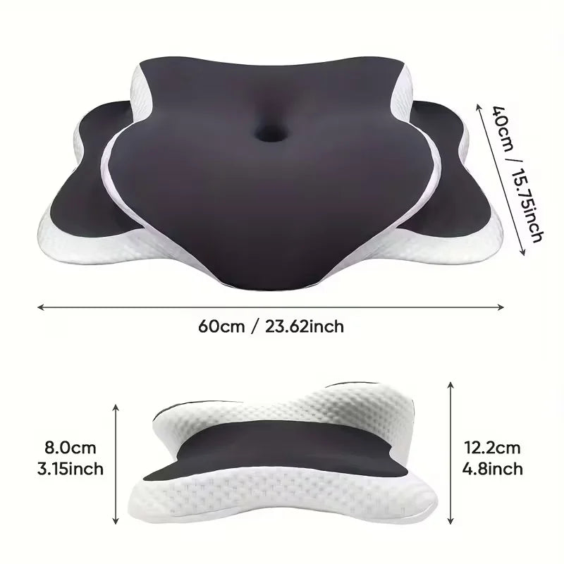 Oreiller ergonomique en C à mémoire de forme – Hauteur réglable