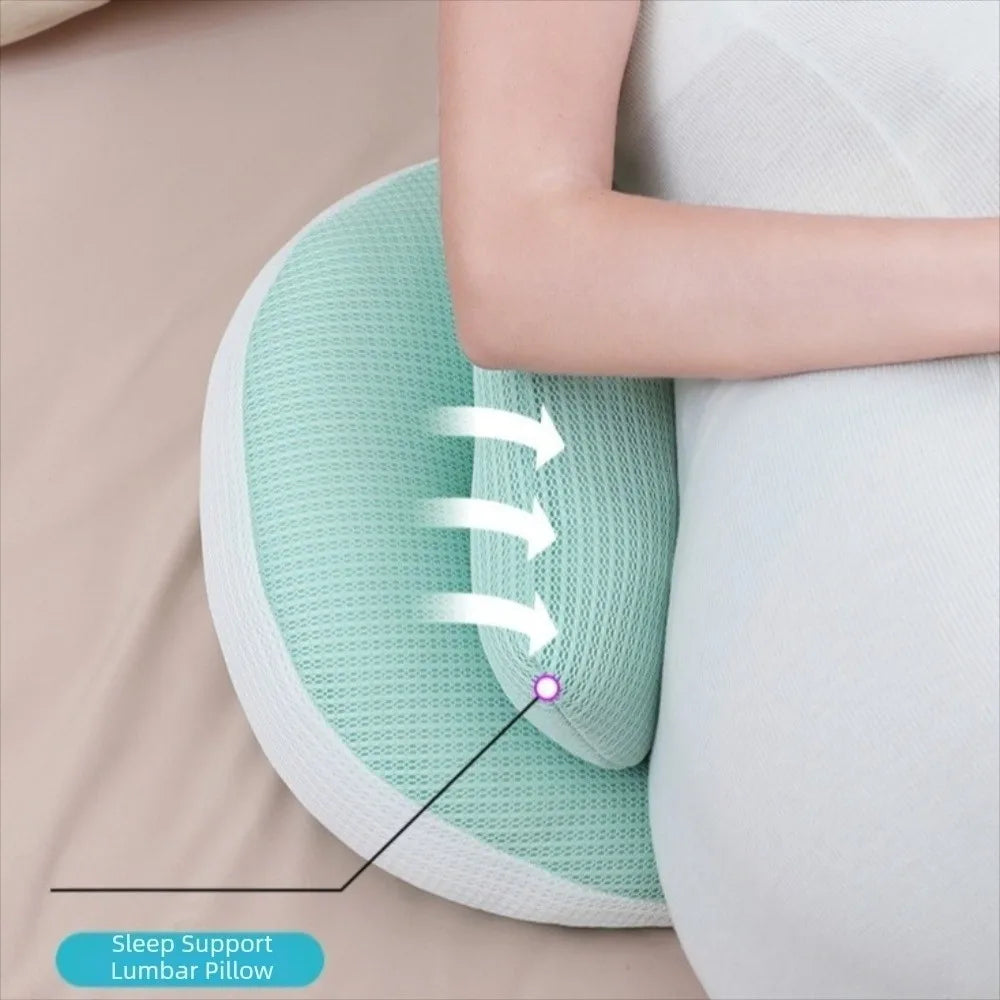 Coussin de grossesse en U – Soutien du ventre pour dormir sur le côté