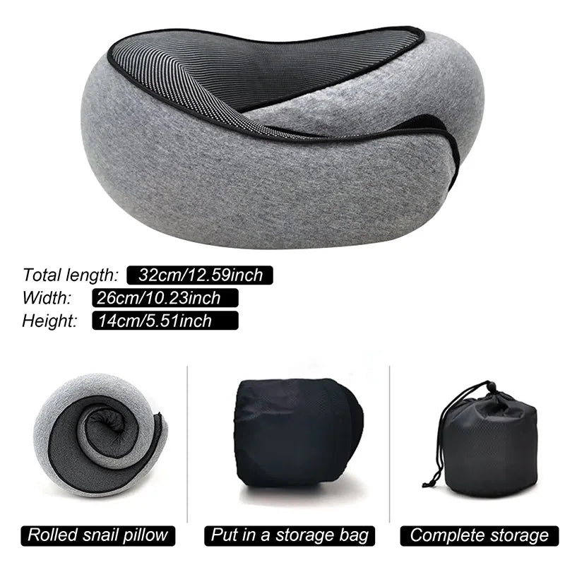 Oreiller de voyage ajustable à mémoire de forme