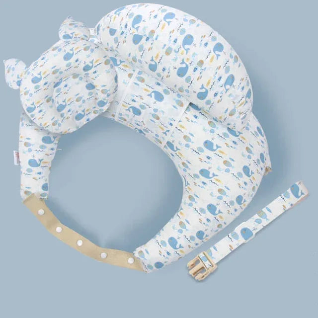 Coussin d’allaitement en U – Douceur du coton et soutien des bras