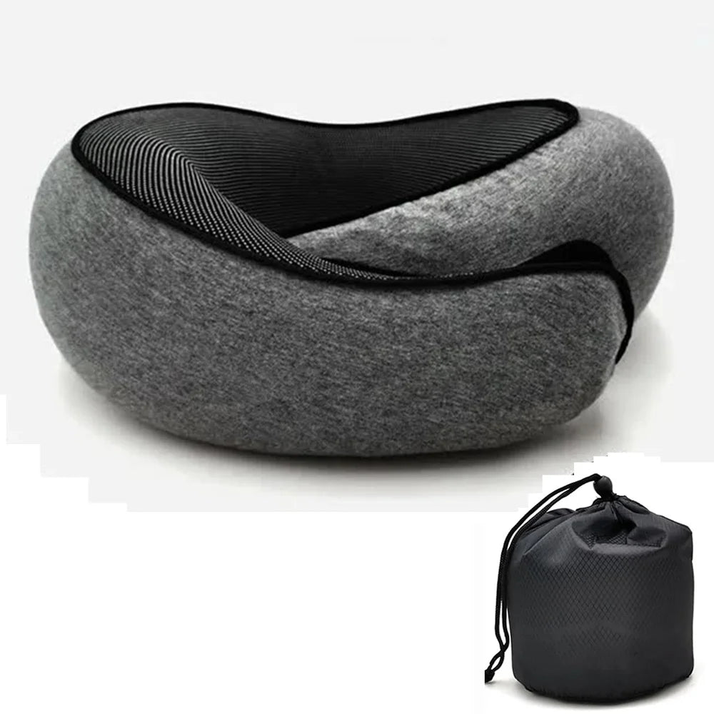 Oreiller de voyage ajustable à mémoire de forme
