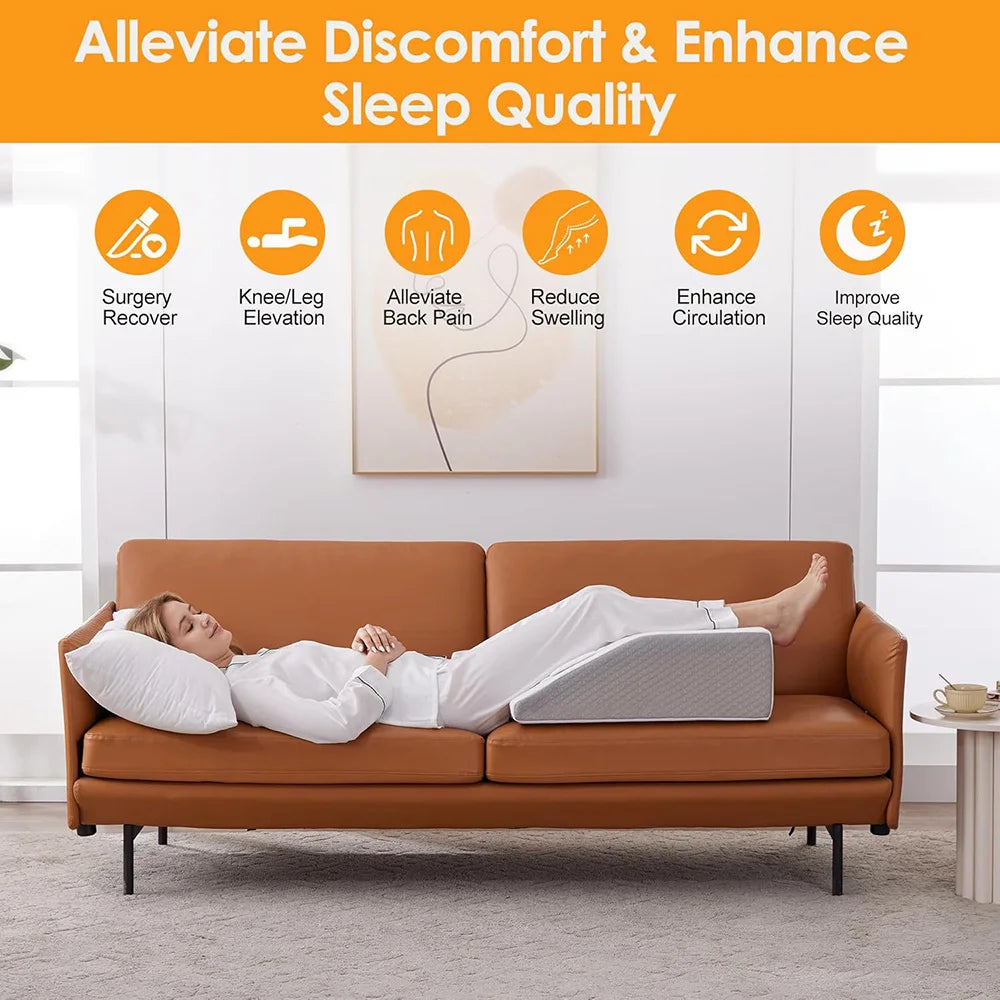 Coussin surélévateur de jambes en mousse à mémoire de forme