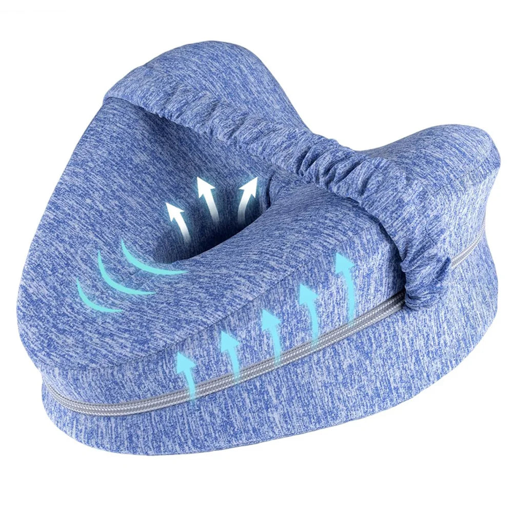 Coussin de jambes à mémoire de forme avec sangle