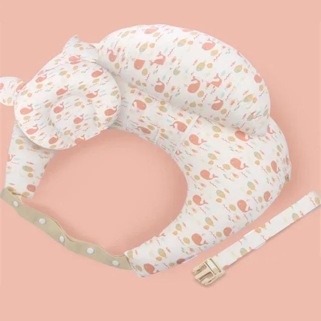 Coussin d’allaitement en U – Douceur du coton et soutien des bras