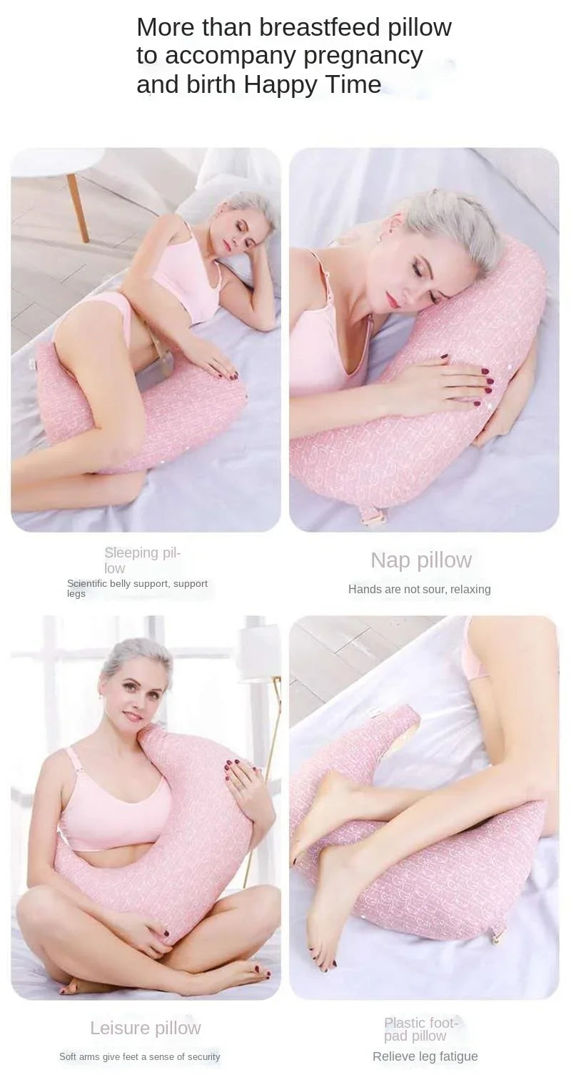 Coussin d’allaitement en U – Douceur du coton et soutien des bras