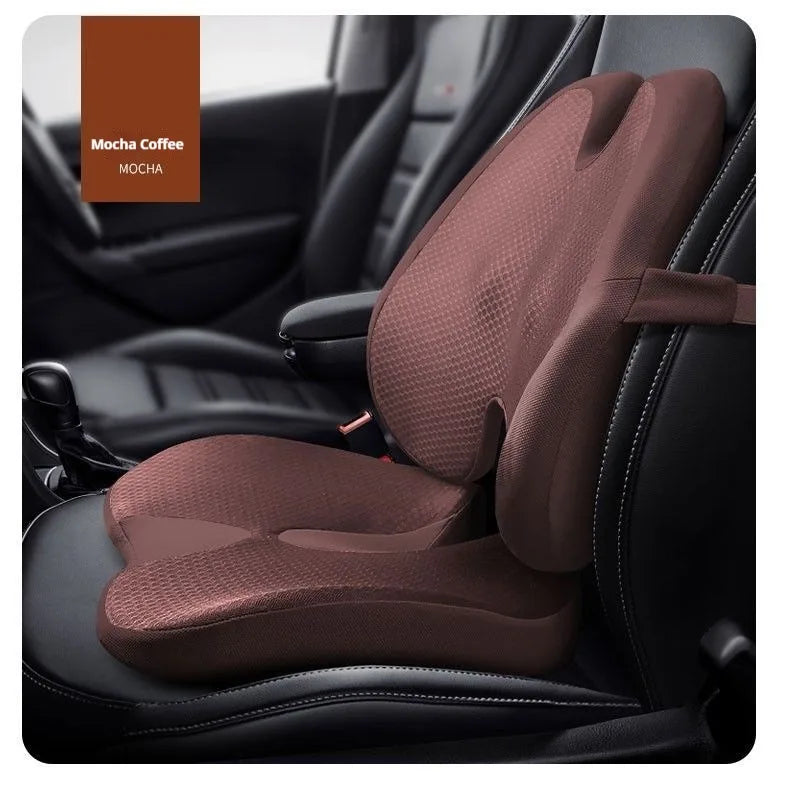 Ensemble coussin de siège et soutien lombaire