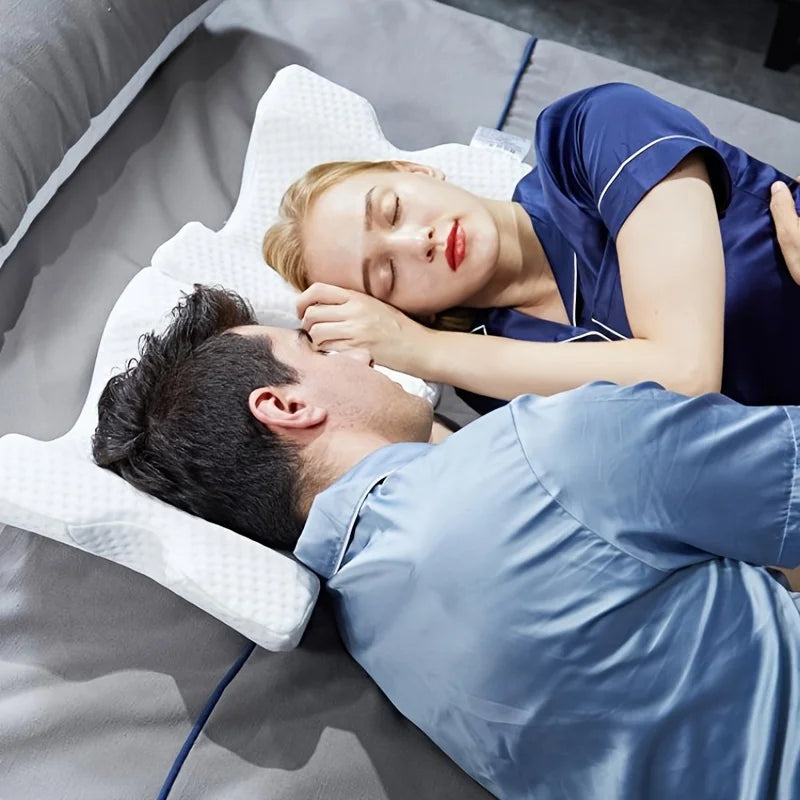 Oreiller incurvé à mémoire de forme – Repos en duo et voyage