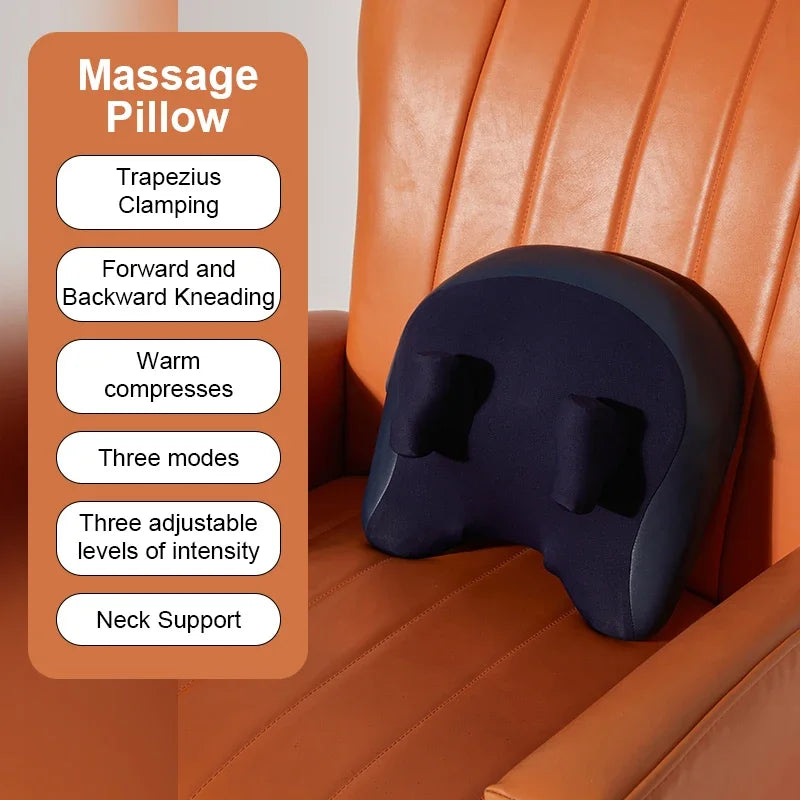 Coussin de massage Shiatsu sans fil – Chauffant et rechargeable USB-C