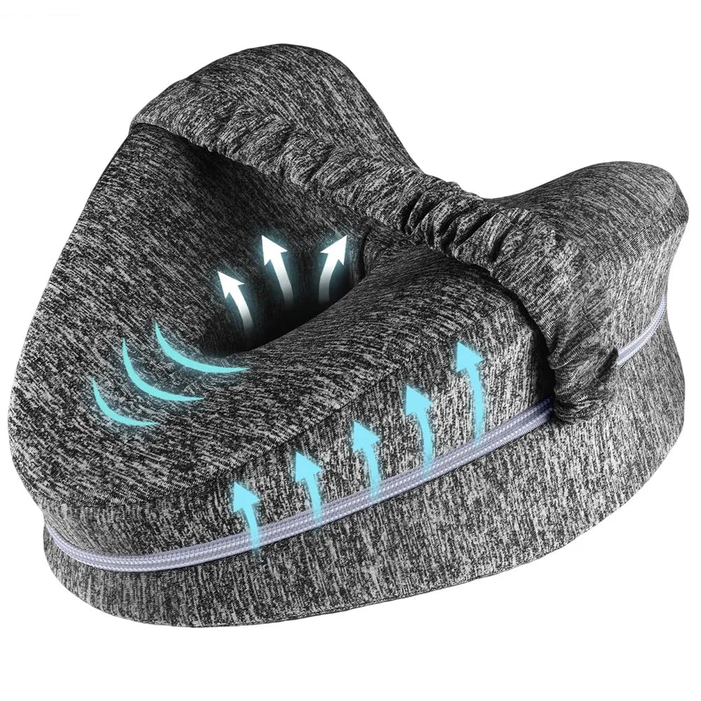Coussin de jambes à mémoire de forme avec sangle