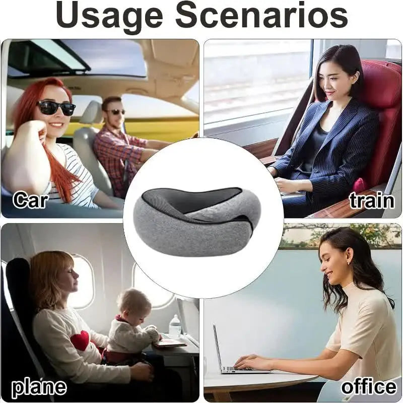 Oreiller de voyage ajustable à mémoire de forme