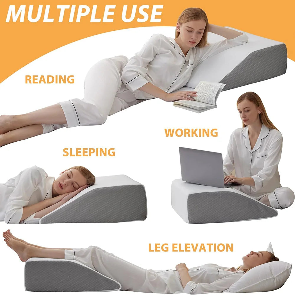 Coussin surélévateur de jambes en mousse à mémoire de forme