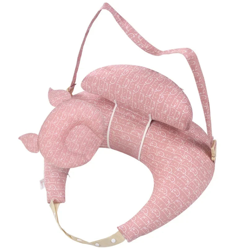 Coussin d’allaitement en U – Douceur du coton et soutien des bras