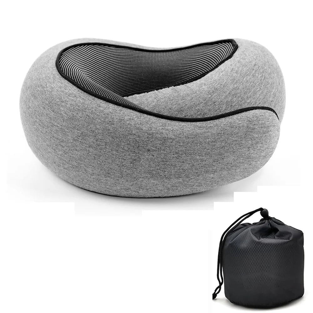 Oreiller de voyage ajustable à mémoire de forme